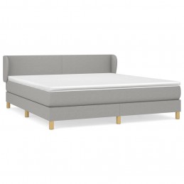 Acquista Giroletto a Molle con Materasso Grigio Chiaro160x200 cm Tessuto con riferimento GHV-3126653 della ditta GARDENHOME