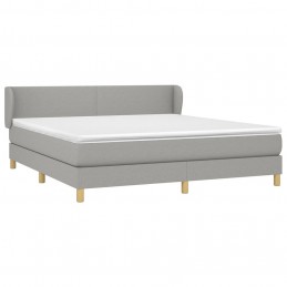 Acquista Giroletto a Molle con Materasso Grigio Chiaro160x200 cm Tessuto con riferimento GHV-3126653 della ditta GARDENHOME