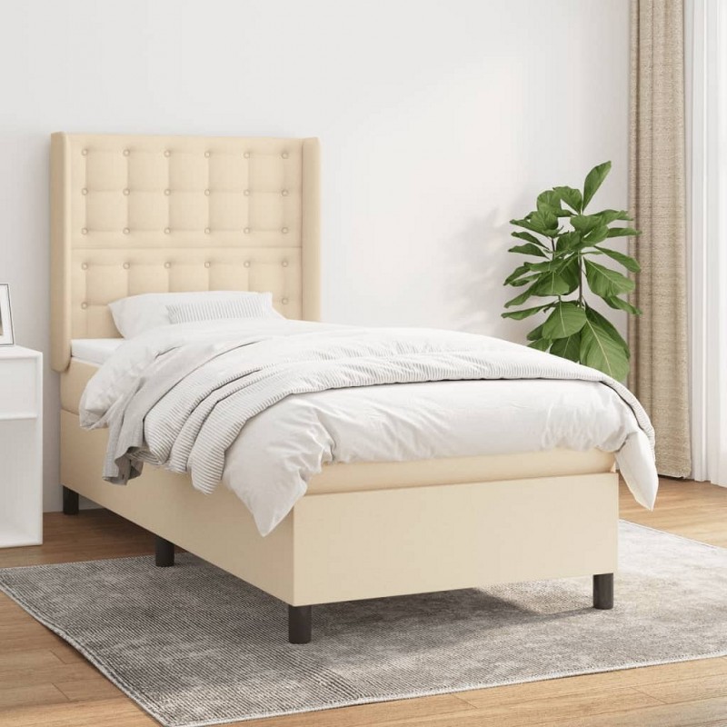 Acquista Giroletto a Molle con Materasso Crema 90x200 cm inTessuto con riferimento GHV-3131726 della ditta GARDENHOME