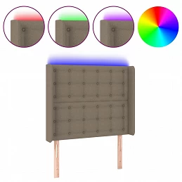 Acquista Testiera a LED tortora 93x16x118/128 cm in Tessuto con riferimento GHV-3124468 della ditta GARDENHOME