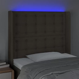 Acquista Testiera a LED tortora 93x16x118/128 cm in Tessuto con riferimento GHV-3124468 della ditta GARDENHOME