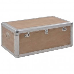 Acquista Baule Portaoggetti in Massello di Abete 91x52x40cm Marrone con riferimento GHV-246124 della ditta GARDENHOME