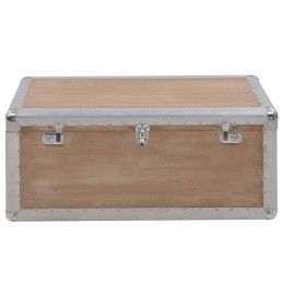Acquista Baule Portaoggetti in Massello di Abete 91x52x40cm Marrone con riferimento GHV-246124 della ditta GARDENHOME