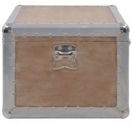 Acquista Baule Portaoggetti in Massello di Abete 91x52x40cm Marrone con riferimento GHV-246124 della ditta GARDENHOME