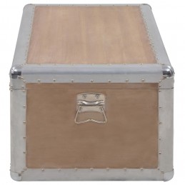 Acquista Baule Portaoggetti in Massello di Abete 91x52x40cm Marrone con riferimento GHV-246124 della ditta GARDENHOME