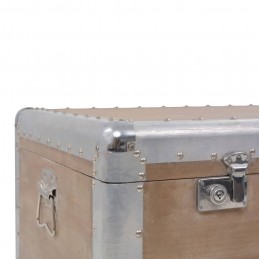 Acquista Baule Portaoggetti in Massello di Abete 91x52x40cm Marrone con riferimento GHV-246124 della ditta GARDENHOME