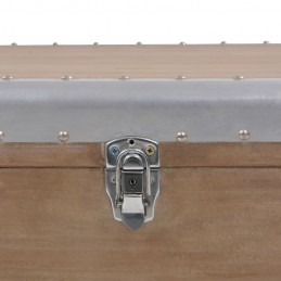Acquista Baule Portaoggetti in Massello di Abete 91x52x40cm Marrone con riferimento GHV-246124 della ditta GARDENHOME