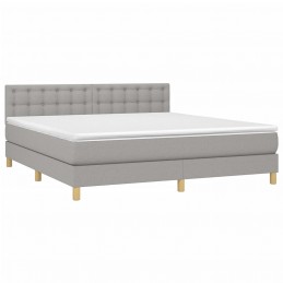 Acquista Letto a Molle Materasso e LED Grigio Chiaro 180x200 cm Tessuto con riferimento GHV-3134053 della ditta GARDENHOME