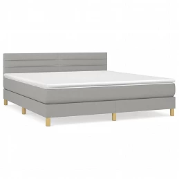 Acquista Giroletto a Molle con Materasso Grigio Chiaro180x200 cm Tessuto con riferimento GHV-3140713 della ditta GARDENHOME