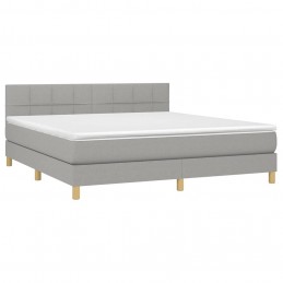 Acquista Letto a Molle Materasso e LED Grigio Chiaro 180x200 cm Tessuto con riferimento GHV-3133733 della ditta GARDENHOME