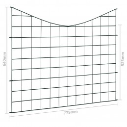Acquista Set Recinzione da Giardino ad Arco Invertito 77,5x64 cm Verde con riferimento GHV-146104 della ditta GARDENHOME