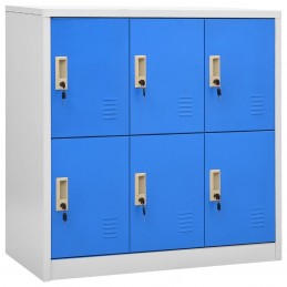 Acquista Armadietti e Chiavi 2pz Grigio Chiaro Blu 90x45x92,5cm Acciaio con riferimento GHV-3095232 della ditta GARDENHOME