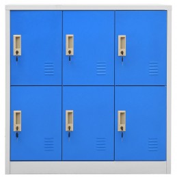 Acquista Armadietti e Chiavi 2pz Grigio Chiaro Blu 90x45x92,5cm Acciaio con riferimento GHV-3095232 della ditta GARDENHOME