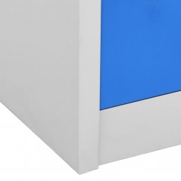 Acquista Armadietti e Chiavi 2pz Grigio Chiaro Blu 90x45x92,5cm Acciaio con riferimento GHV-3095232 della ditta GARDENHOME