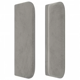 Acquista Testiera ad Orecchio Grigio Chiaro 203x16x78/88 cm in Velluto con riferimento GHV-3118834 della ditta GARDENHOME