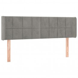 Acquista Testiera Grigio Chiaro a LED 147x16x78/88 cm in Velluto con riferimento GHV-3123284 della ditta GARDENHOME