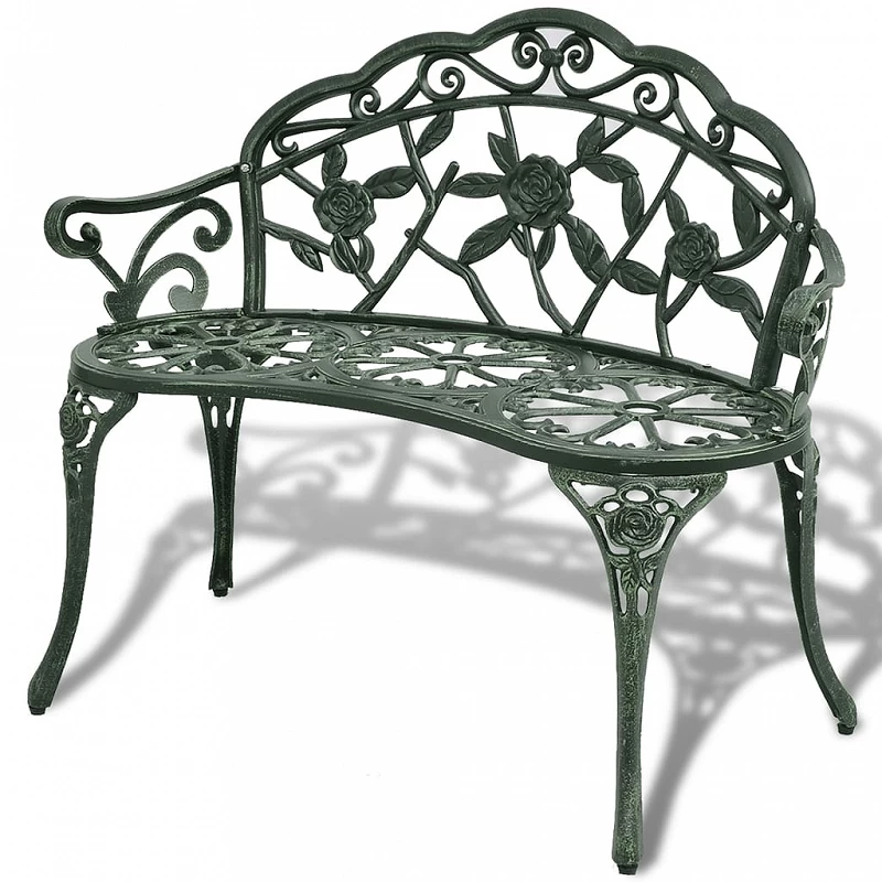 Acquista Panchina da Giardino 100 cm in Alluminio Pressofuso Verde con riferimento GHV-42166 della ditta GARDENHOME