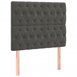 Acquista Giroletto a Molle con Materasso Grigio Scuro 100x200 cm Velluto con riferimento GHV-3138008 della ditta GARDENHOME