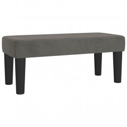 Acquista Giroletto a Molle con Materasso Grigio Scuro 100x200 cm Velluto con riferimento GHV-3138008 della ditta GARDENHOME