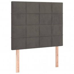 Acquista Giroletto a Molle con Materasso Grigio Scuro 100x200 cm Velluto con riferimento GHV-3137828 della ditta GARDENHOME