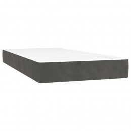 Acquista Giroletto a Molle con Materasso Grigio Scuro 100x200 cm Velluto con riferimento GHV-3137828 della ditta GARDENHOME