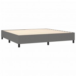 Acquista Giroletto a Molle con Materasso Grigio Scuro 200x200 cm Tessuto con riferimento GHV-3131458 della ditta GARDENHOME