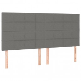 Acquista Giroletto a Molle con Materasso Grigio Scuro 200x200 cm Tessuto con riferimento GHV-3131458 della ditta GARDENHOME