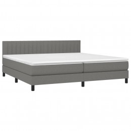 Acquista Letto a Molle Materasso e LED Grigio Scuro 200x200cm in Tessuto con riferimento GHV-3133342 della ditta GARDENHOME