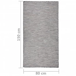 Acquista Tappeto da Esterni a Tessitura Piatta 80x150 cm Marrone e Nero con riferimento GHV-340813 della ditta GARDENHOME