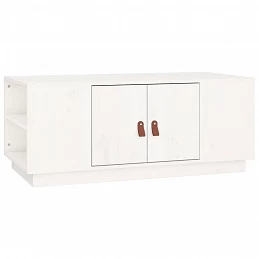 Acquista Tavolino da Salotto Bianco 100x50x41 cm Legno Massello di Pino con riferimento GHV-818256 della ditta GARDENHOME