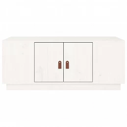 Acquista Tavolino da Salotto Bianco 100x50x41 cm Legno Massello di Pino con riferimento GHV-818256 della ditta GARDENHOME