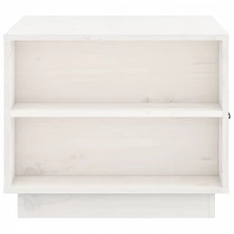 Acquista Tavolino da Salotto Bianco 100x50x41 cm Legno Massello di Pino con riferimento GHV-818256 della ditta GARDENHOME