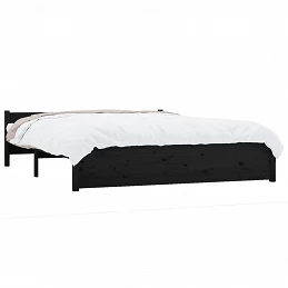 Acquista Giroletto Nero in Legno Massello 140x190 cm con riferimento GHV-815028 della ditta GARDENHOME