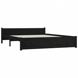Acquista Giroletto Nero in Legno Massello 140x190 cm con riferimento GHV-815028 della ditta GARDENHOME