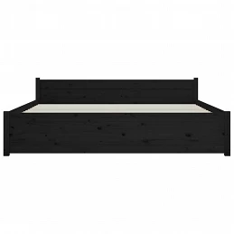 Acquista Giroletto Nero in Legno Massello 140x190 cm con riferimento GHV-815028 della ditta GARDENHOME