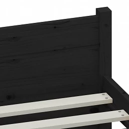 Acquista Giroletto Nero in Legno Massello 140x190 cm con riferimento GHV-815028 della ditta GARDENHOME