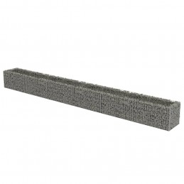 Acquista Gabbione Letto Rialzato in Acciaio Zincato 540x50x50 cm con riferimento GHV-143567 della ditta GARDENHOME
