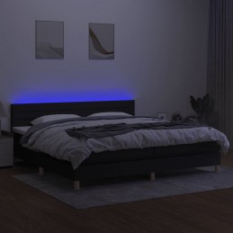 Acquista Letto a Molle Materasso e LED Nero 200x200cm in Tessuto con riferimento GHV-3133823 della ditta GARDENHOME