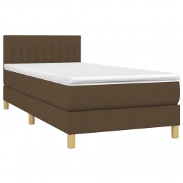Acquista Letto a Molle Materasso e LED Marrone Scuro 90x200cm in Tessuto con riferimento GHV-3133848 della ditta GARDENHOME