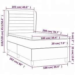 Acquista Giroletto a Molle con Materasso Crema 100x200 cm in Tessuto con riferimento GHV-3128026 della ditta GARDENHOME