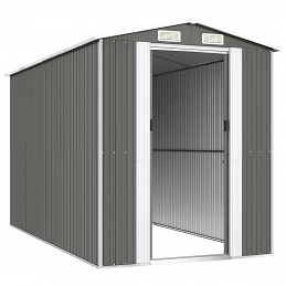 Acquista Capanno da Giardino Grigio Chiaro 192x357x223cm Acciaio Zincato con riferimento GHV-3147440 della ditta GARDENHOME