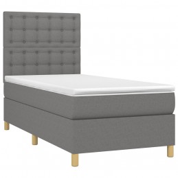 Acquista Letto a Molle Materasso e LED Grigio Scuro 90x190 cm in Tessuto con riferimento GHV-3135718 della ditta GARDENHOME