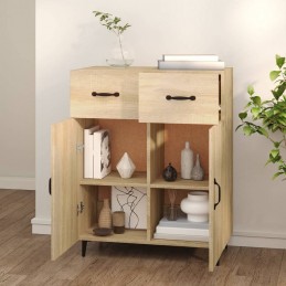 Acquista Credenza Rovere Sonoma 69,5x34x90 cm in Legno Multistrato con riferimento GHV-812198 della ditta GARDENHOME
