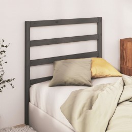 Acquista Testiera per Letto Grigia 81x4x100 cm in Legno Massello di Pino con riferimento GHV-817617 della ditta GARDENHOME