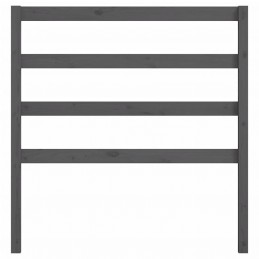 Acquista Testiera per Letto Grigia 81x4x100 cm in Legno Massello di Pino con riferimento GHV-817617 della ditta GARDENHOME