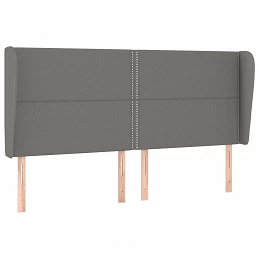 Acquista Testiera ad Orecchio GrigioScuro 203x23x118/128cm in Tessuto con riferimento GHV-3117839 della ditta GARDENHOME