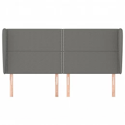 Acquista Testiera ad Orecchio GrigioScuro 203x23x118/128cm in Tessuto con riferimento GHV-3117839 della ditta GARDENHOME