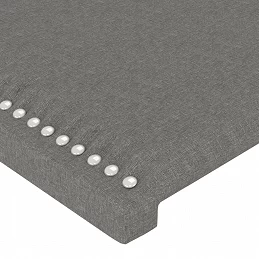 Acquista Testiera ad Orecchio GrigioScuro 203x23x118/128cm in Tessuto con riferimento GHV-3117839 della ditta GARDENHOME
