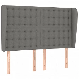 Acquista Testiera ad Orecchio GrigioScuro 147 x 23 x 118/128cm inTessuto con riferimento GHV-3118389 della ditta GARDENHOME
