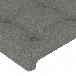 Acquista Testiera ad Orecchio GrigioScuro 147 x 23 x 118/128cm inTessuto con riferimento GHV-3118389 della ditta GARDENHOME